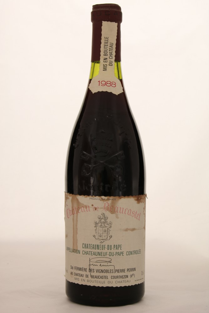 Chateau de Beaucastel 1988, Chateauneuf du Pape -0