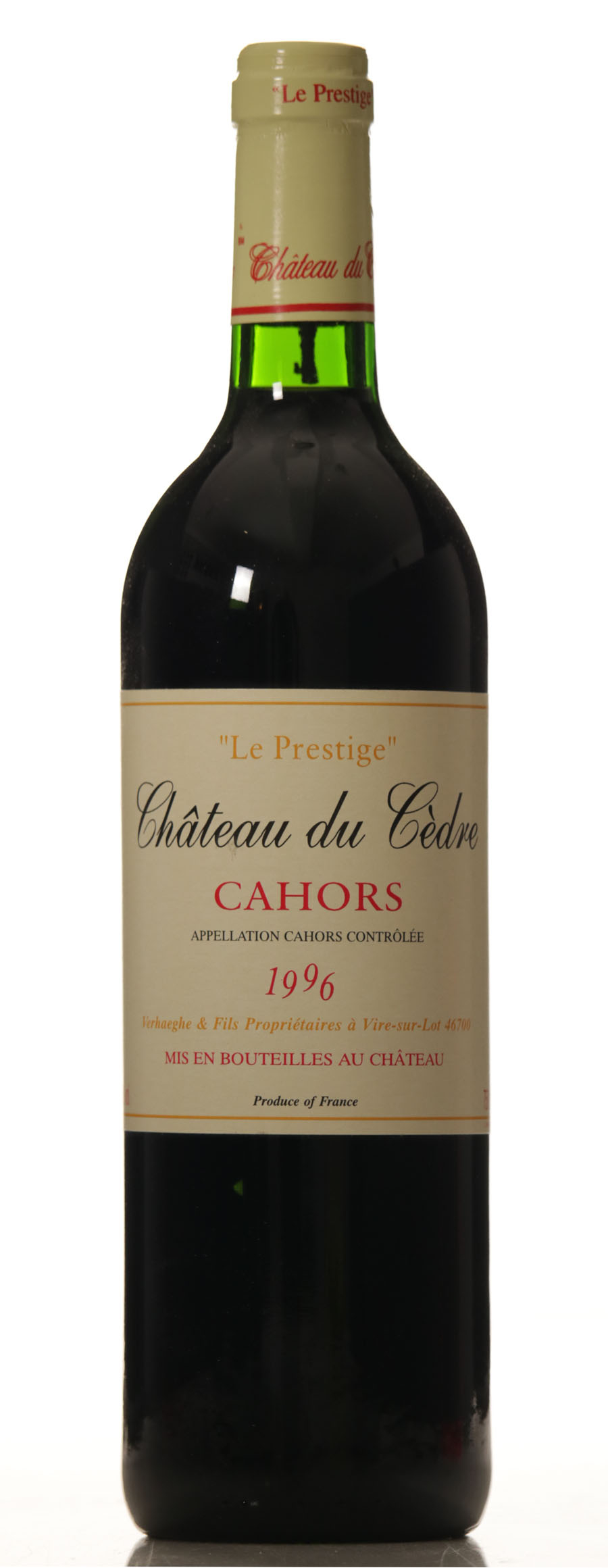 Chateau Du Cedre 1996 Le Prestige-0
