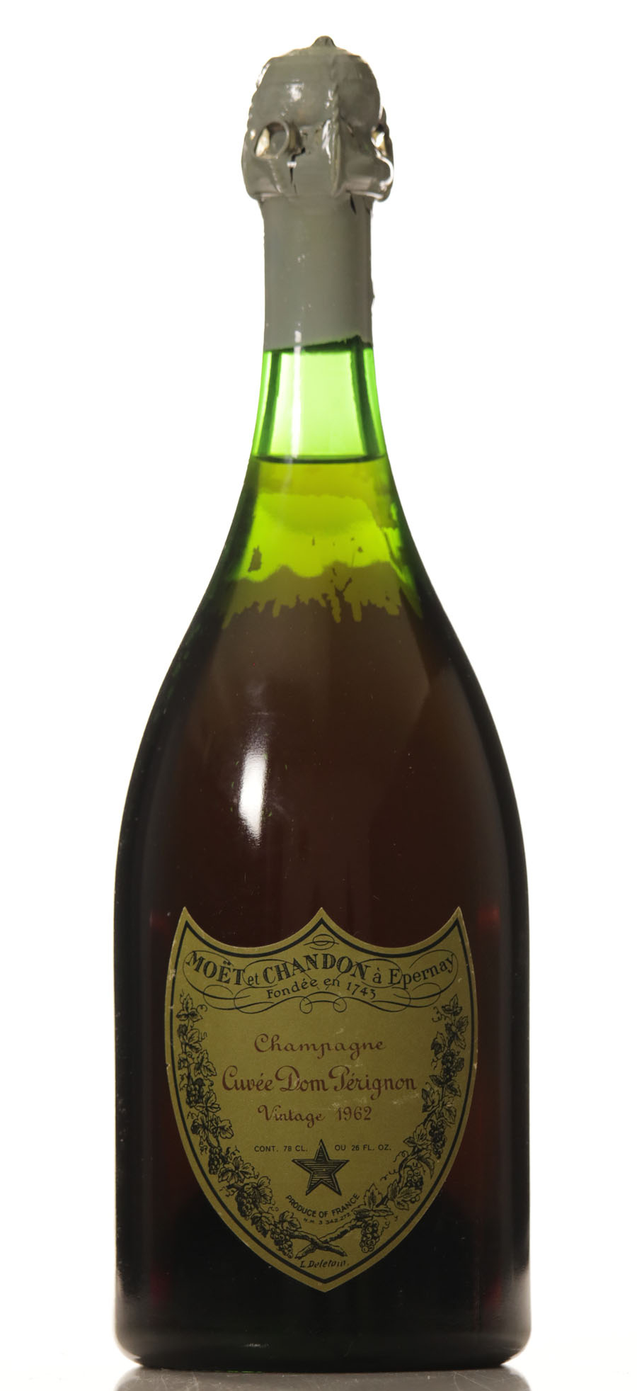 Dom Perignon 1962 (clear color, deposits on the glass)-4679