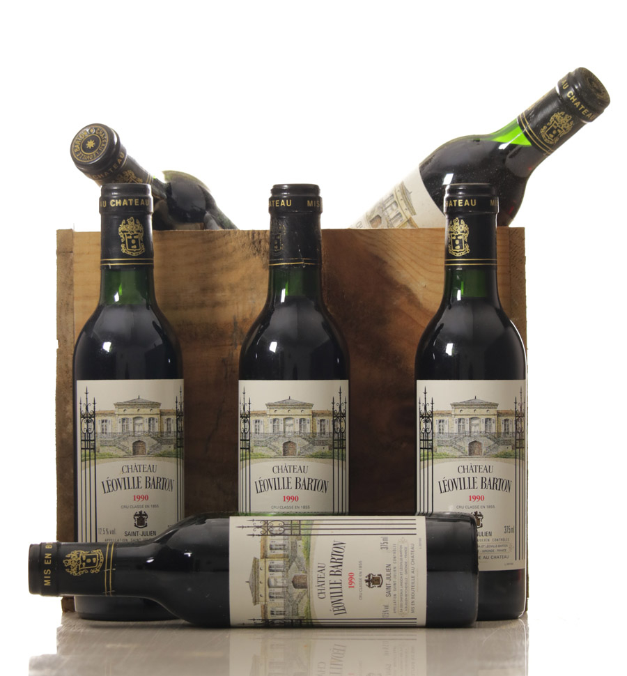 Leoville Barton 1990 Case of 24x 0.375l bottles-0