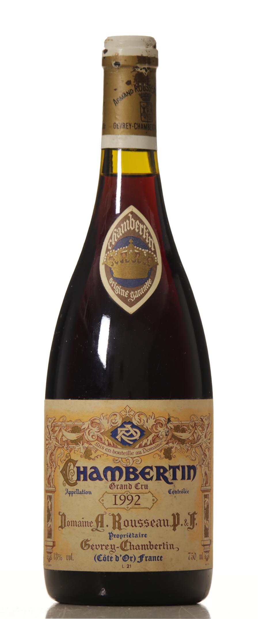 Chambertin 1992 Armand Rousseau slightly dam. cap. - VINEUT