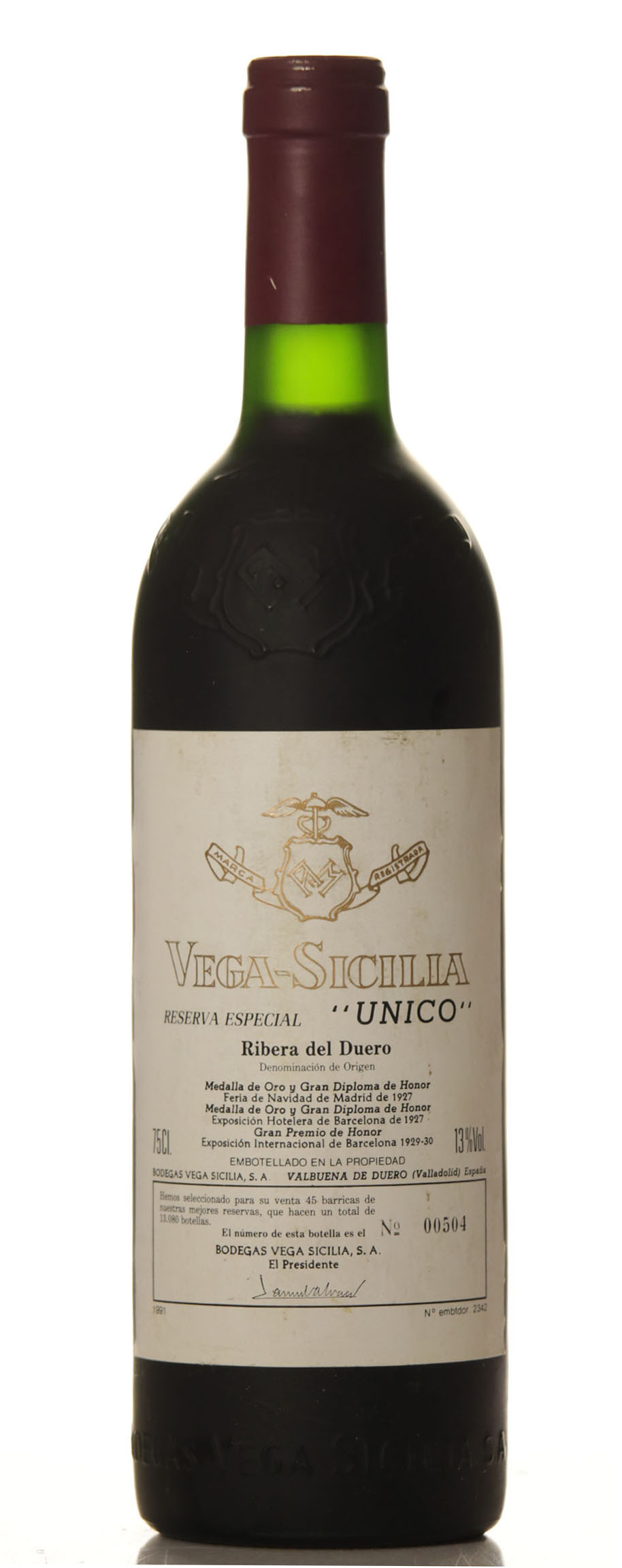 Vega Sicilia Reserva Especial 1968-1970-1972 Released 1991 - VINEUT