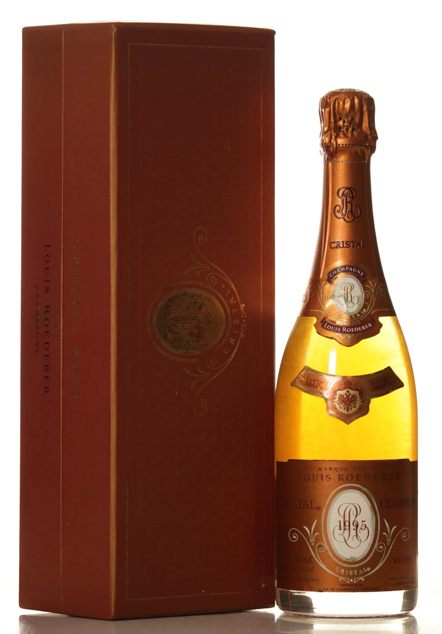 louis roederer cristal rose1995 in giftbox