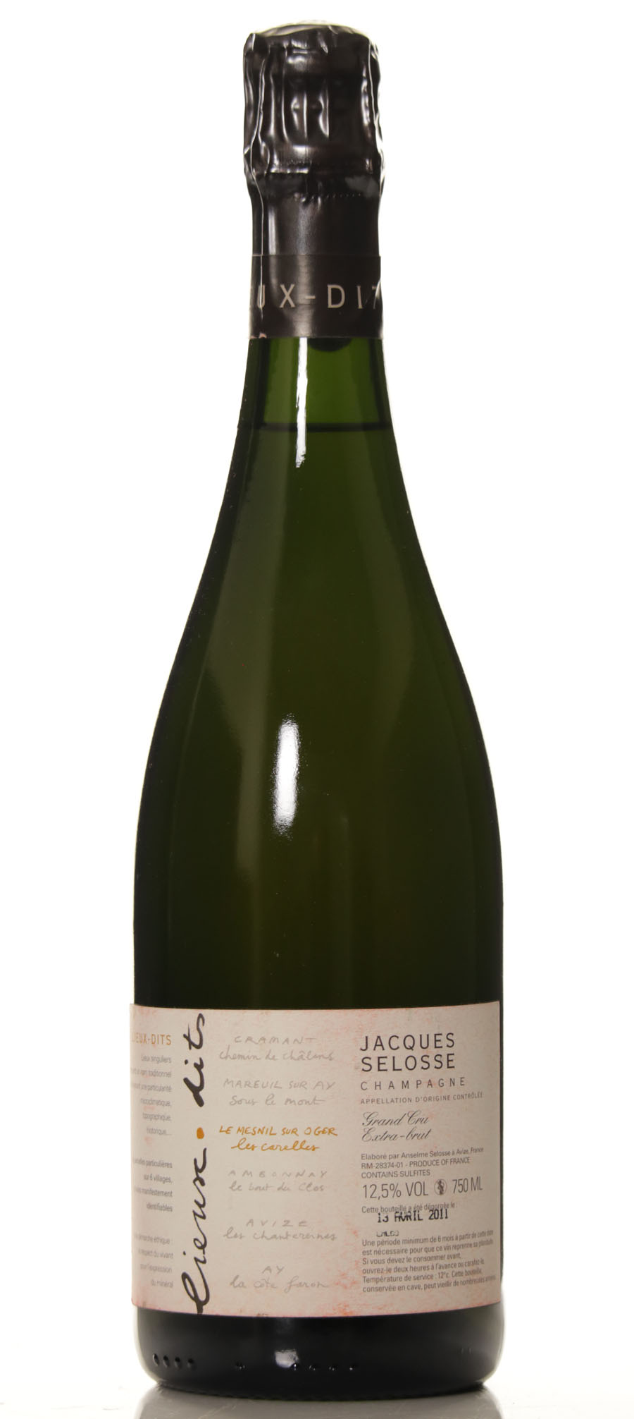 Jacques Selosse Blanc de Blancs Le Mesnil Sur Oger Les Carelles