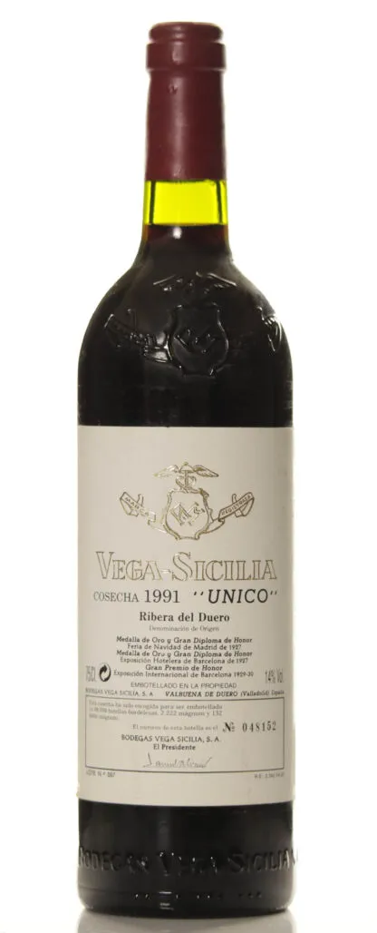 Buy Vega Sicilia Unico 1991 Gran Reserva online - VINEUT Rare